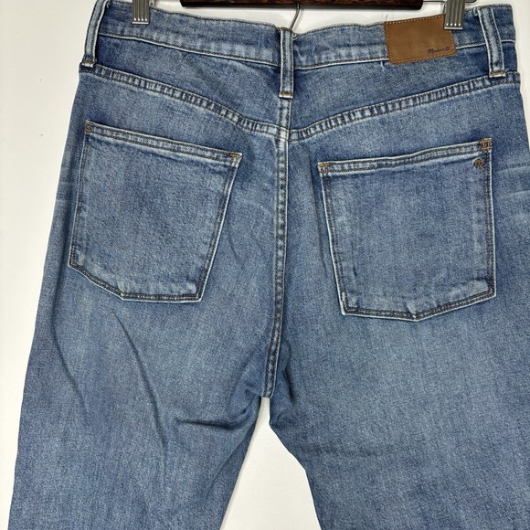 Madewell Jeans 31x26 High Riser Demi Boot 10" Western Blue Denim Raw Hem 2015 - Picture 9 of 12